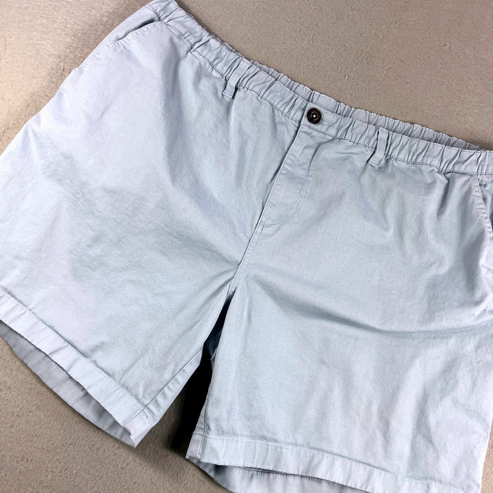 Chubbies Mens 3XL Light Blue 7 Inch Inseam Regular Fit Stretch Cotton Shorts